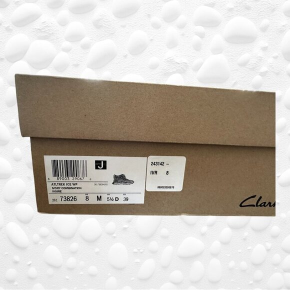 CLARKS ATL Trek Ice Waterproof Boots - Ivory Combo NWT Size 8 - Picture 11 of 11